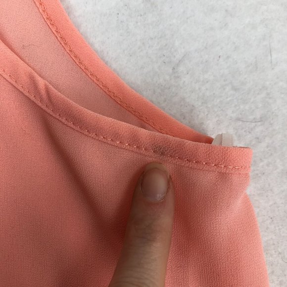 Potter's Pot NWOT Women's Size Small Peach White Lace Trim Sleeveless Camisole - Picture 10 of 10